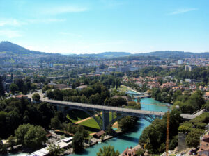 Blick über Bern und die Aare